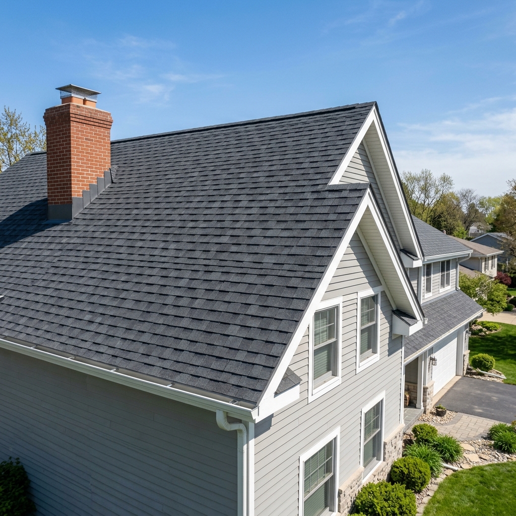 Brand new Owens Corning shingles installed